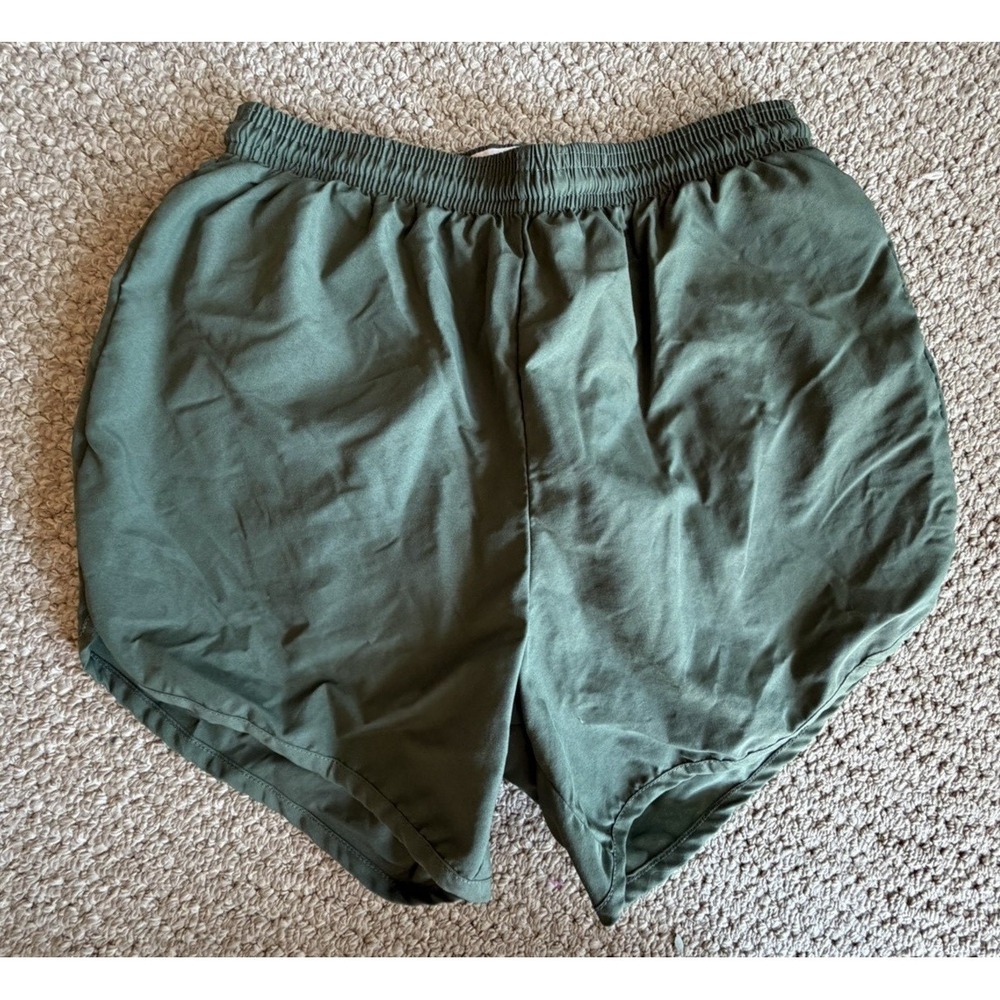 Soffe Olive Military P.E. PT Running Volleyball Lined Shorts Men's Small